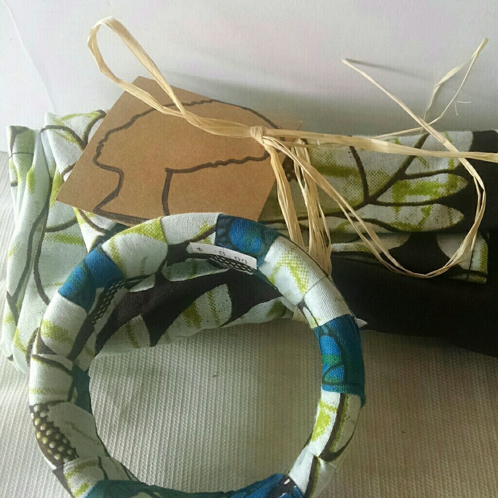 Handmade Headwrap with matching Bracelet